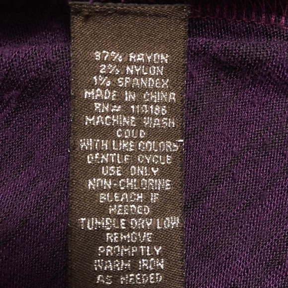 Linda Matthews purple/black cardigan. Size X-LARGE but fits more like a M/L. - Picture 4 of 5